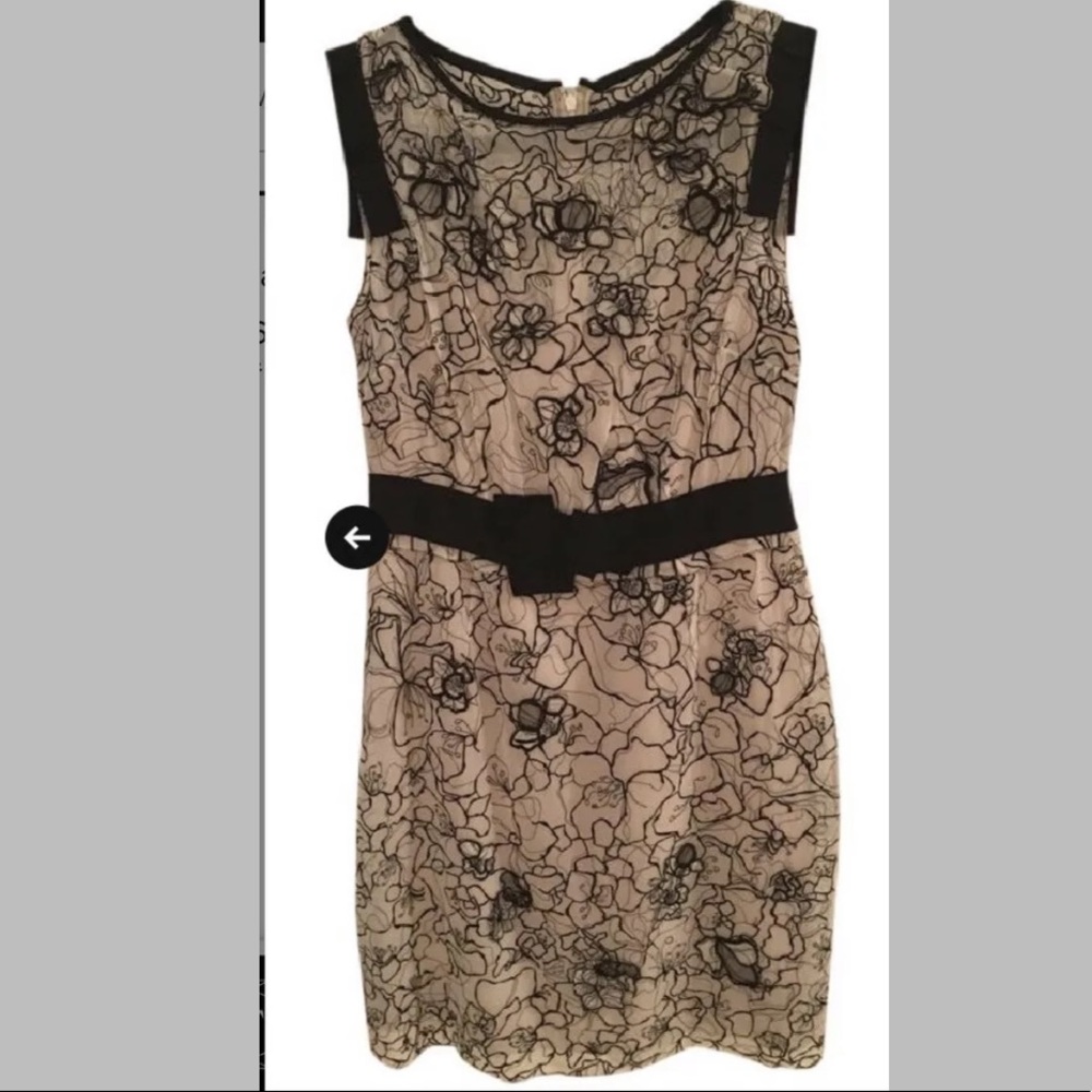 Sz 4 Elie Tahari Silk Floral Cocktail Dress